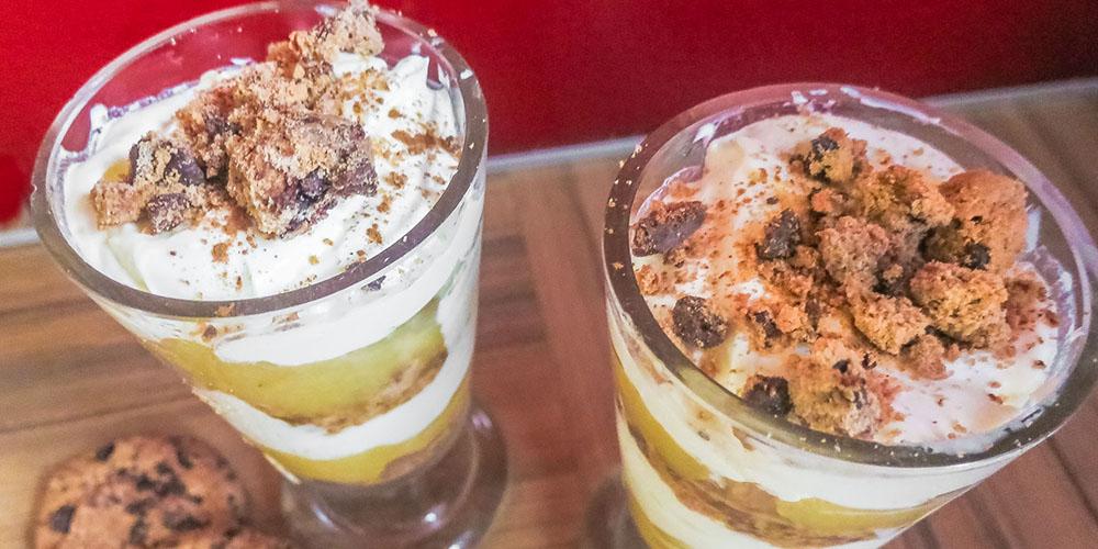 Schoko-Karamell-Apfel im Glas